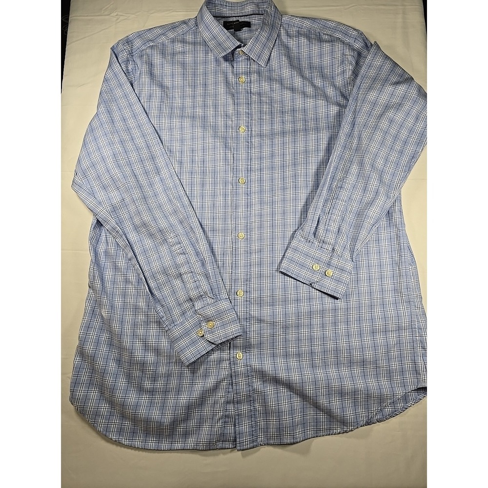 Banana Republic Plaid Button Down Shirt XL Old Money Men's